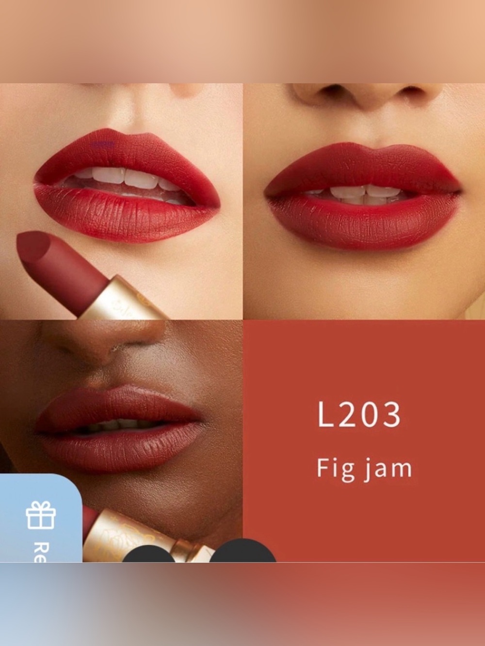 Oden's Eye Alva Kiss of a Fairy Lipstick - Velvet Lipstick L203 Fig Jam